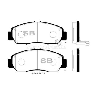 Колодки тормозные перед HONDA ACCORD CU 08-13 SANGSIN BRAKE