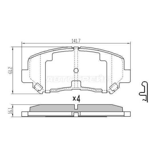 Колодки тормозные перед MAZDA CX5 11- SAT