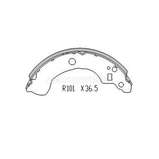 Колодки тормозные зад NISSAN ALMERA II N16E SAT