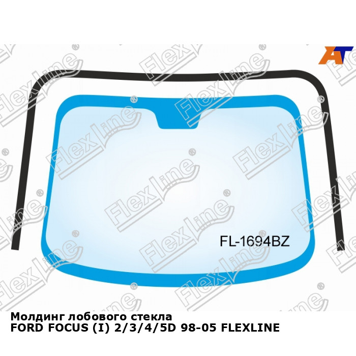 Молдинг лобового стекла на Ford Focus 3 (Форд Фокус 3)