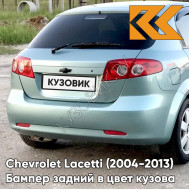 Бампер задний в цвет кузова Chevrolet Lacetti (2004-2013) хэтчбек 35U - Mint Green - Зеленый