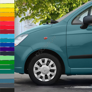 Крыло переднее левое в цвет кузова Chevrolet Spark 2 M200 (2005-2009) с отверстием под повторитель
