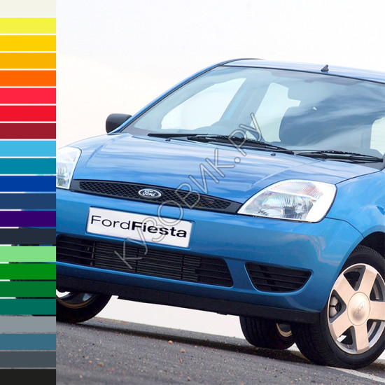 Бампер передний в цвет кузова Ford Fiesta MK5 (2002-2005) дорестайлинг