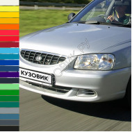 Бампер передний в цвет кузова Hyundai Accent (1999-2012)