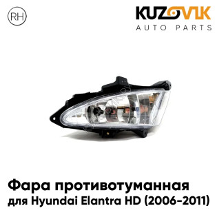 Фара противотуманная правая Hyundai Elantra HD (2006-2011) KUZOVIK