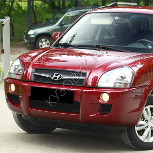 Бампер передний в цвет кузова Hyundai Tucson 1 (2004-2010) без расширителей