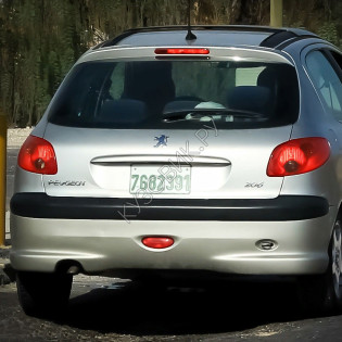 Бампер задний в цвет кузова Peugeot 206 (1998-2010)